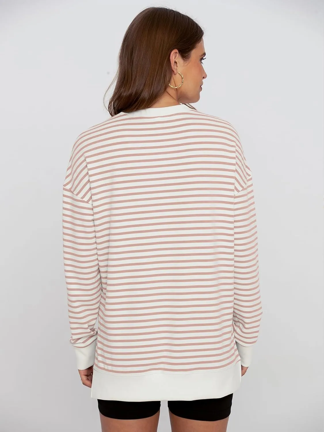 Glamaker Women's Long Sleeve Crewneck Sweatshirt Air Essentials Soft Loose Pullover Sweatshirts