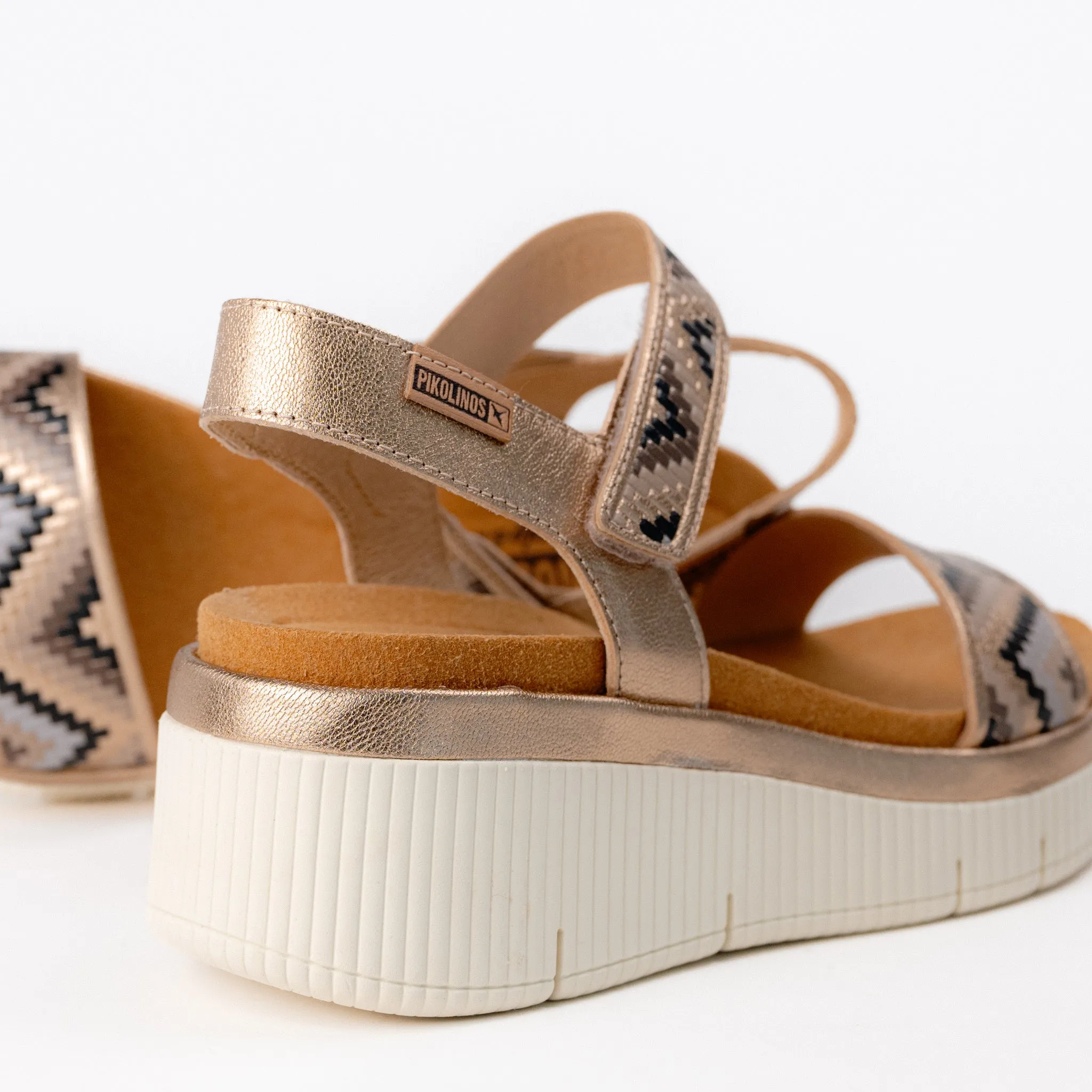 GOMERA WOVEN - CHAMPAGNE - LEATHER