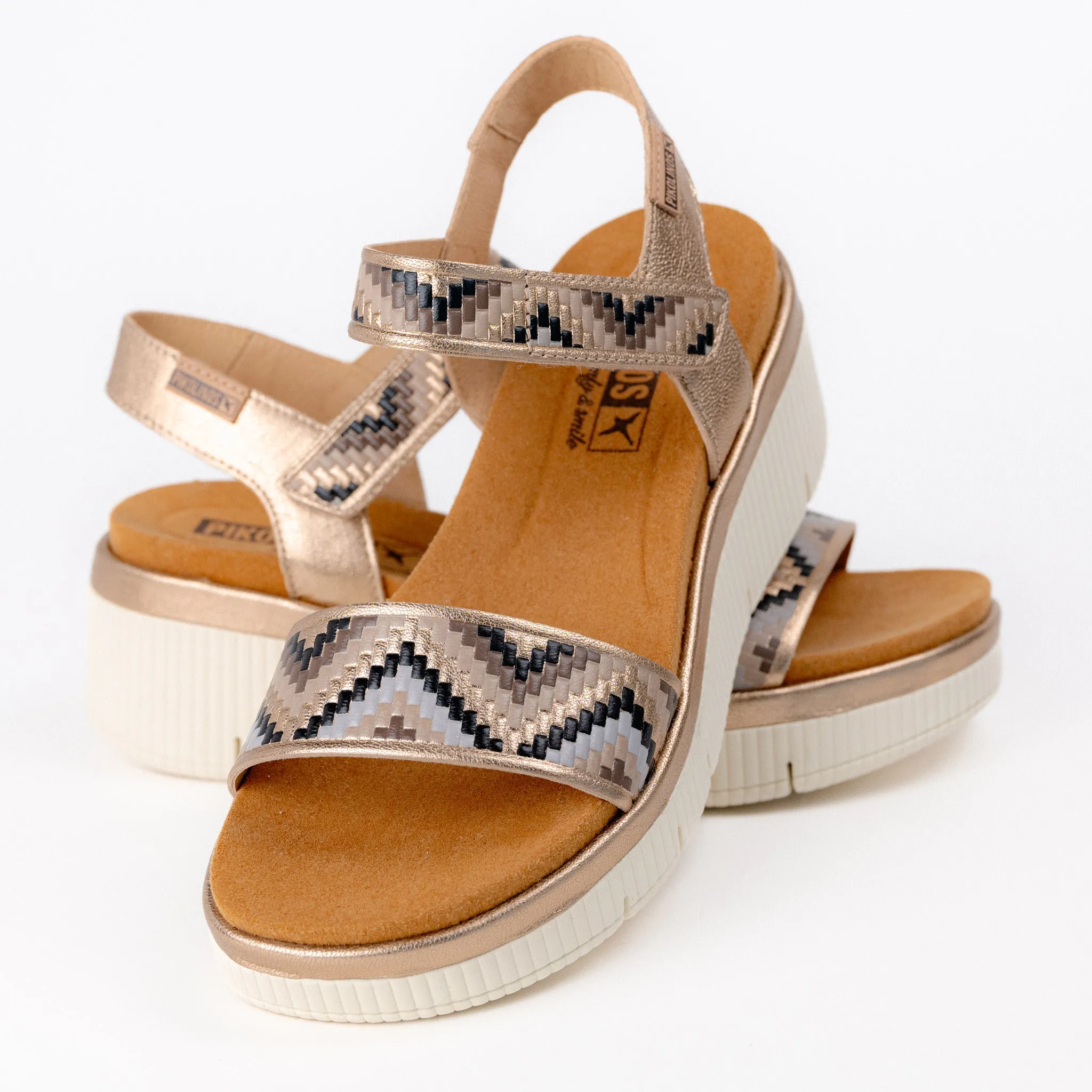 GOMERA WOVEN - CHAMPAGNE - LEATHER