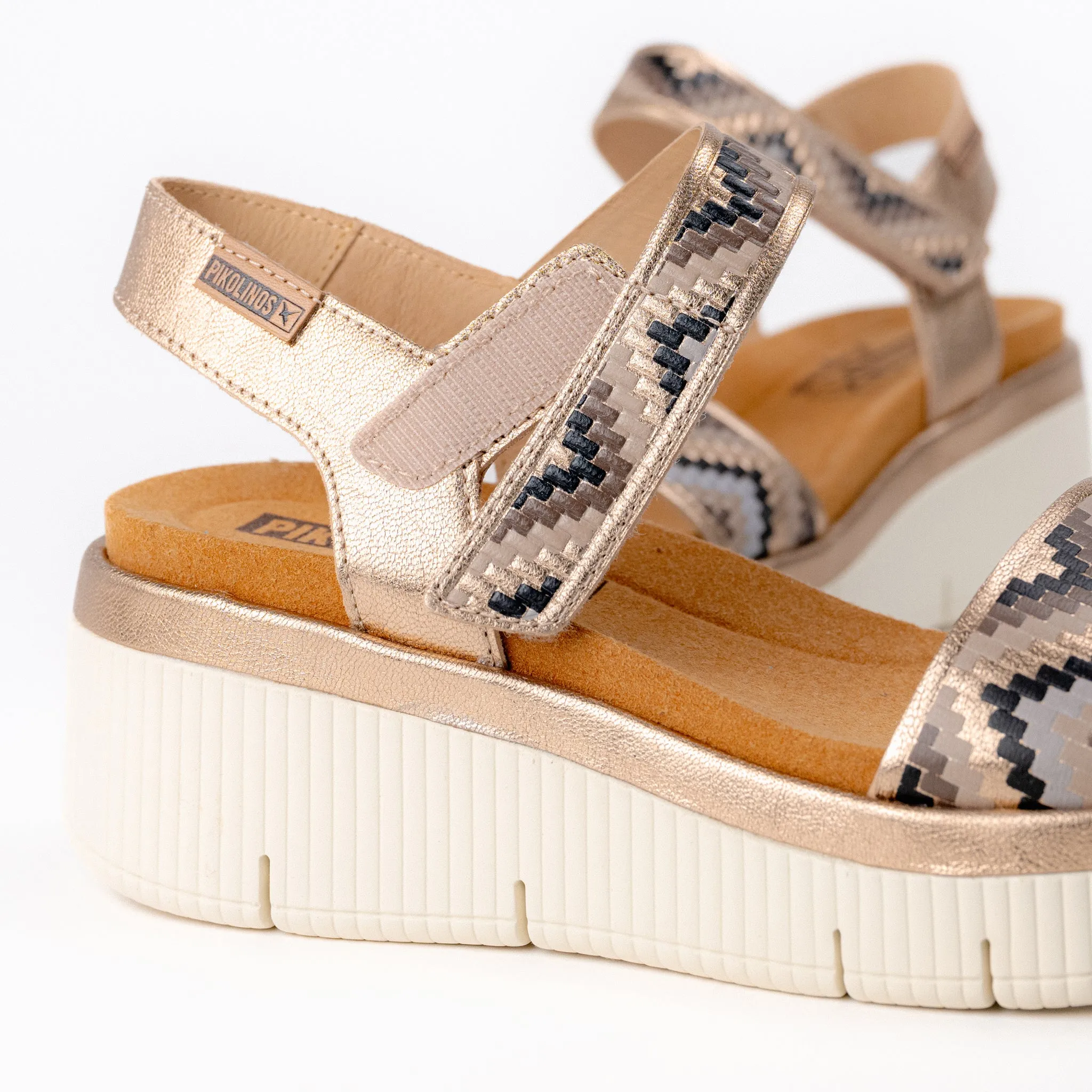 GOMERA WOVEN - CHAMPAGNE - LEATHER
