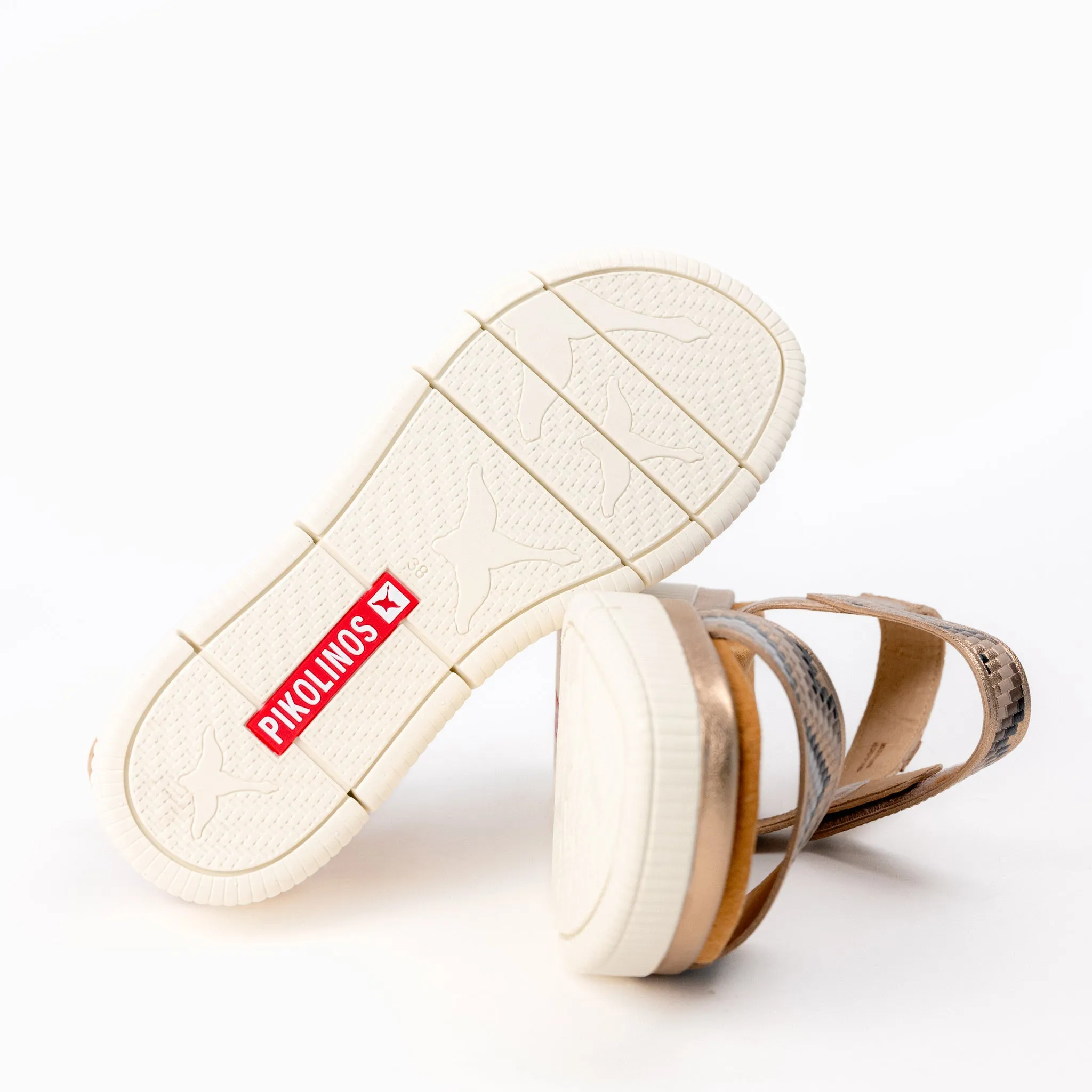 GOMERA WOVEN - CHAMPAGNE - LEATHER