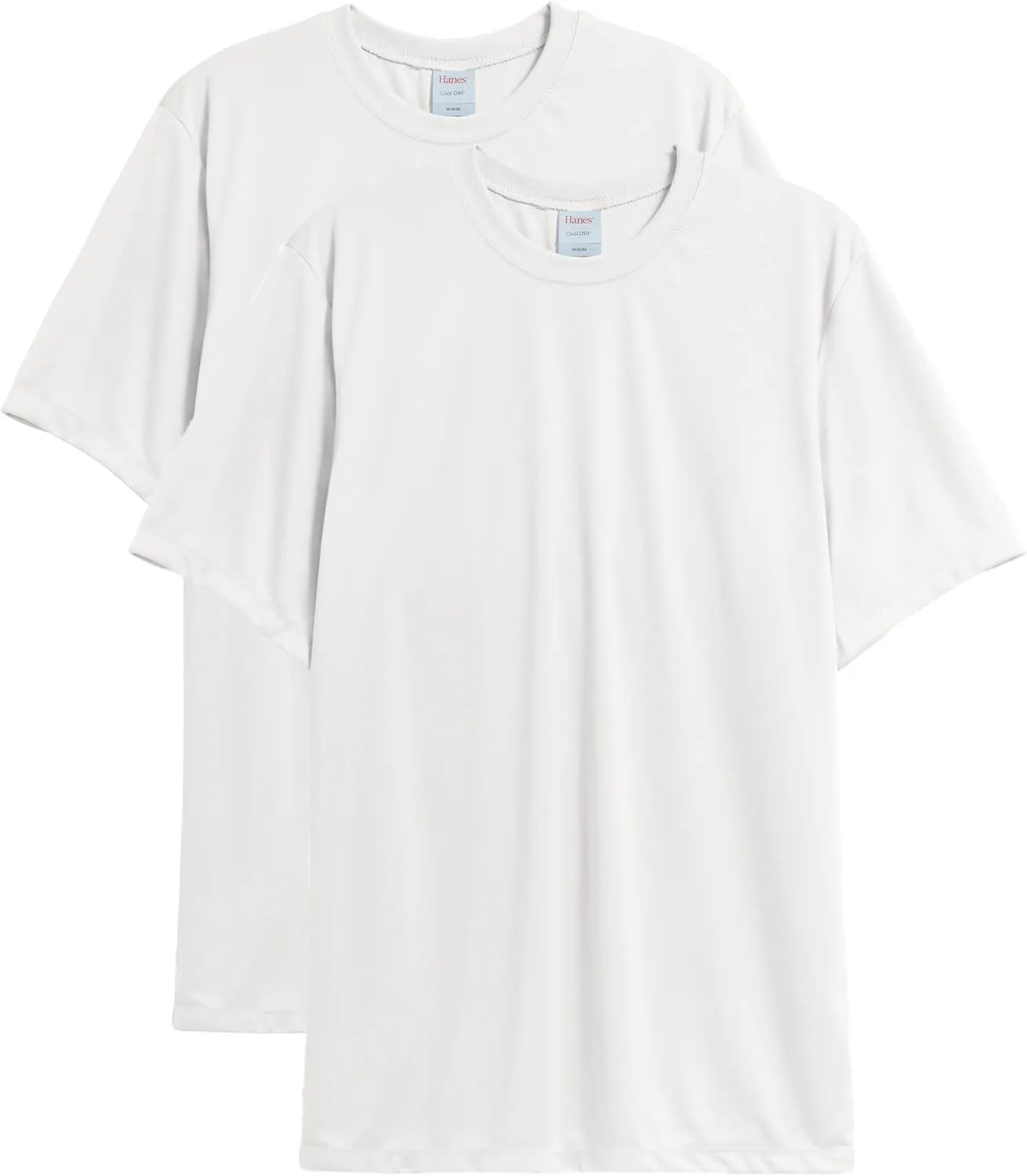 Hanes Men's T-shirt Pack, Cool Dri Moisture-wicking Performance T-shirt, Performance Tee, 40  Upf Protection, 2-pack