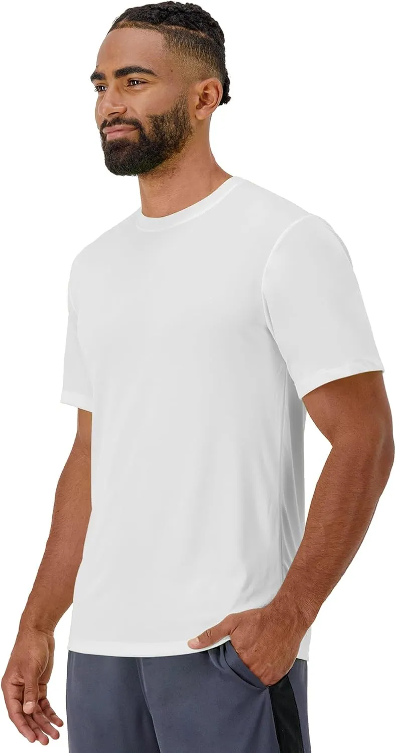 Hanes Men's T-shirt Pack, Cool Dri Moisture-wicking Performance T-shirt, Performance Tee, 40  Upf Protection, 2-pack
