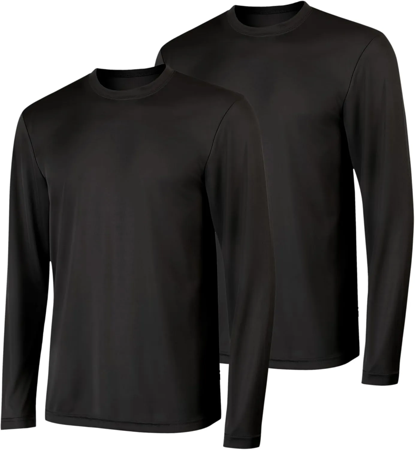 Hanes Sport Performance Long Sleeve T-Shirt, Performance Athletic Shirt, 2 and 4 Packs, 40  UPF Protection