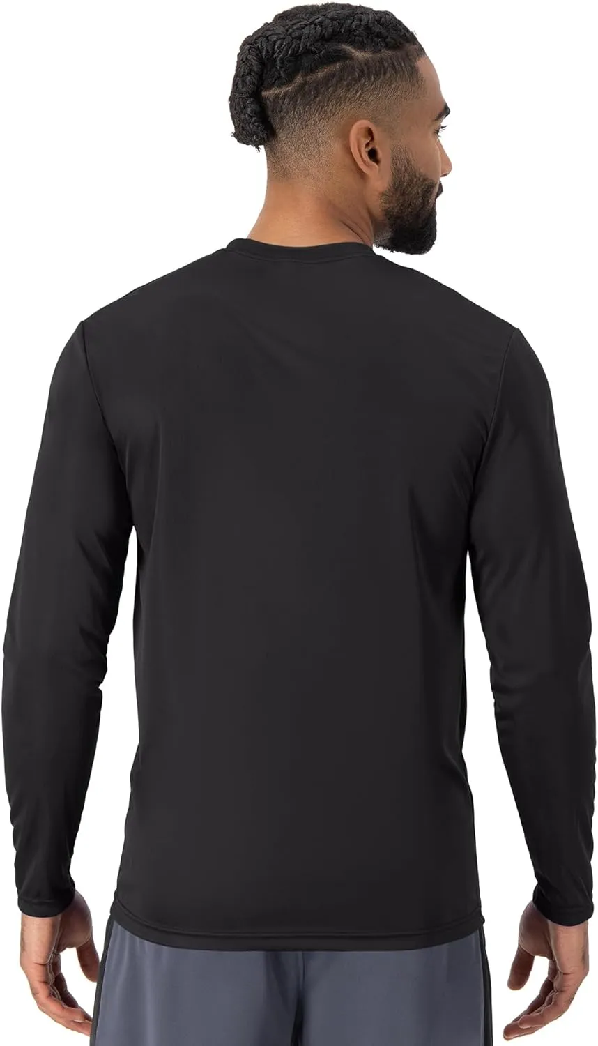 Hanes Sport Performance Long Sleeve T-Shirt, Performance Athletic Shirt, 2 and 4 Packs, 40  UPF Protection
