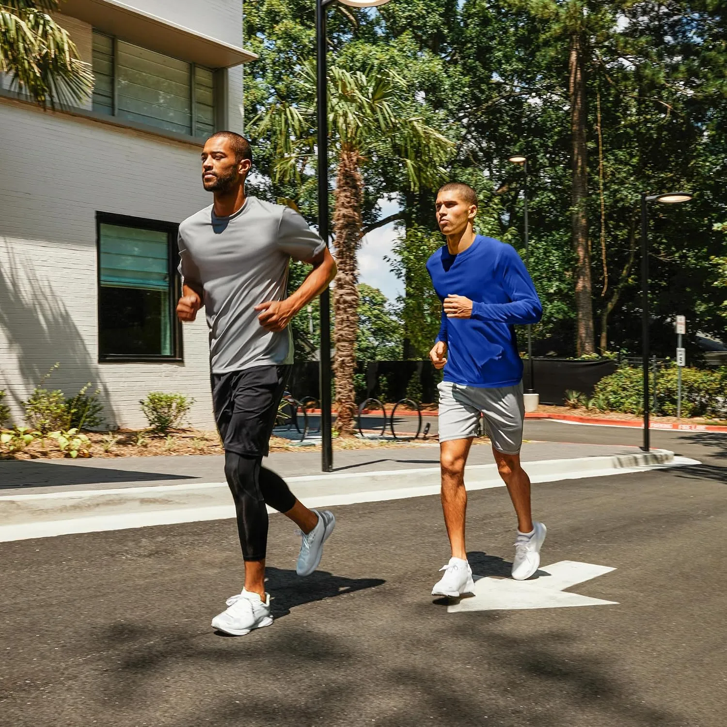 Hanes Sport Performance Long Sleeve T-Shirt, Performance Athletic Shirt, 2 and 4 Packs, 40  UPF Protection