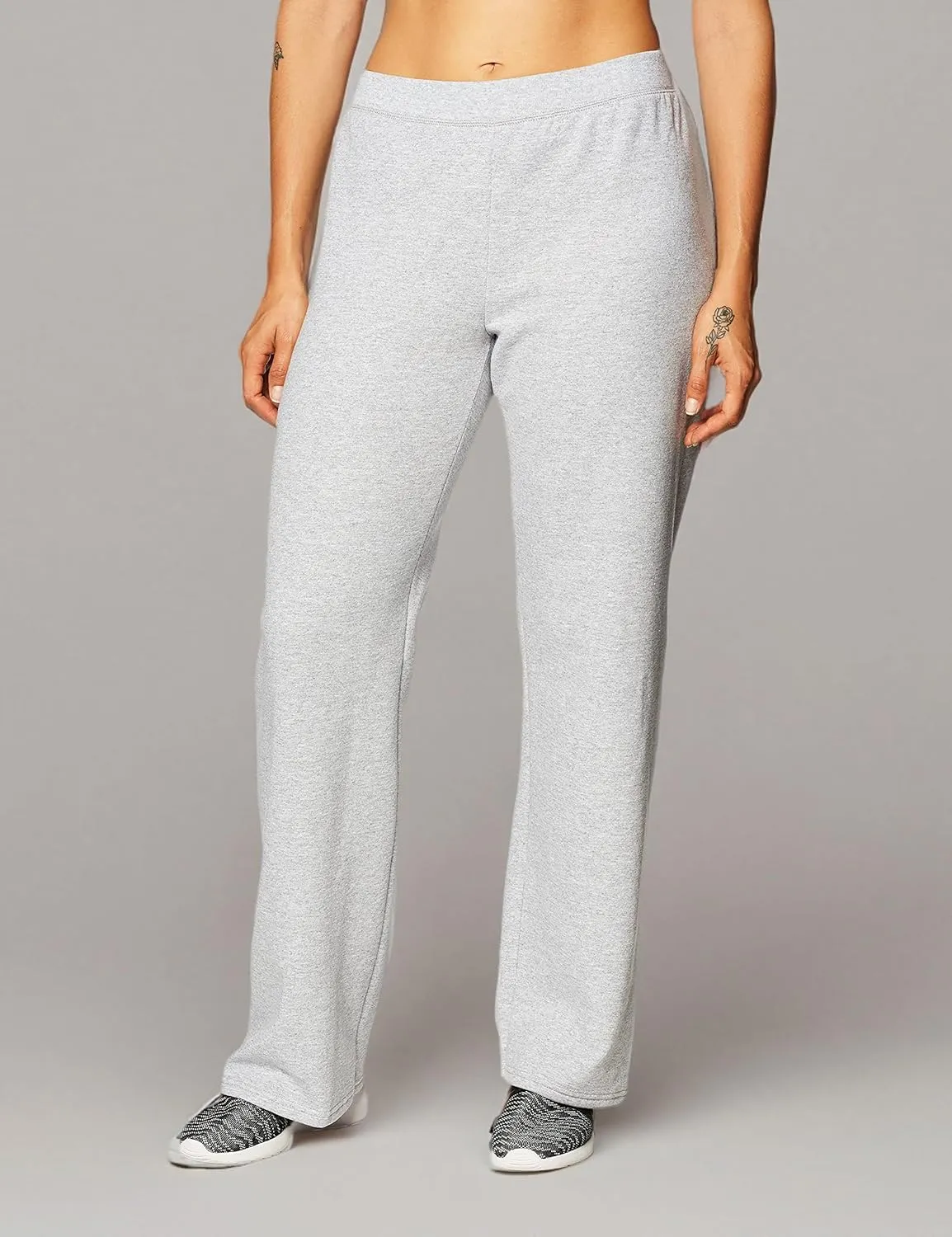 Hanes Women’s Sweatpants, ComfortSoft EcoSmart Open Leg Fleece Sweatpants