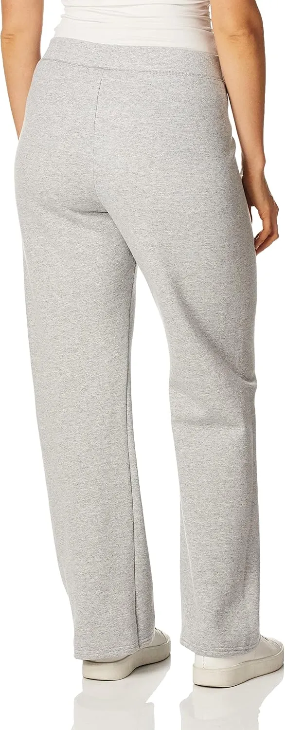 Hanes Women’s Sweatpants, ComfortSoft EcoSmart Open Leg Fleece Sweatpants