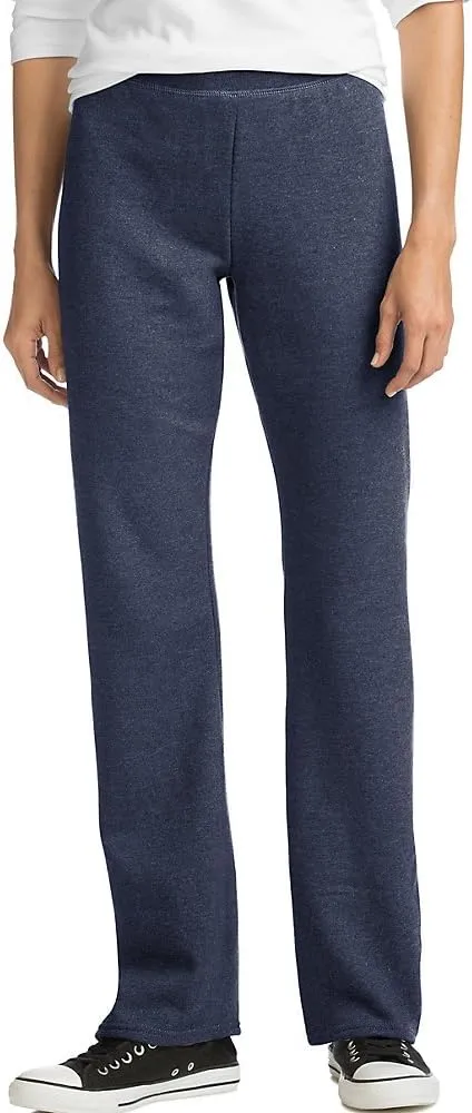 Hanes Women’s Sweatpants, ComfortSoft EcoSmart Open Leg Fleece Sweatpants