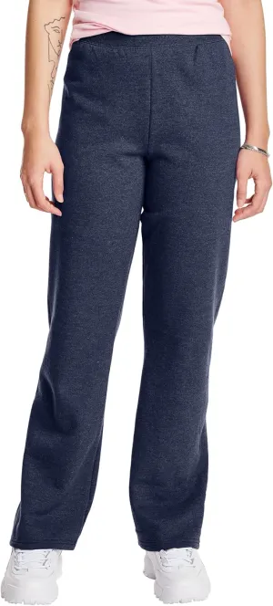 Hanes Women's Sweatpants, EcoSmart Fleece Open Bottom Sweatpants for Women, Regular & Petite Sizes