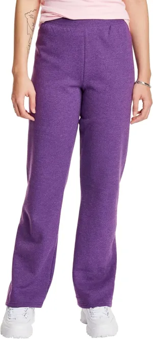 Hanes Women's Sweatpants, EcoSmart Fleece Open Bottom Sweatpants for Women, Regular & Petite Sizes