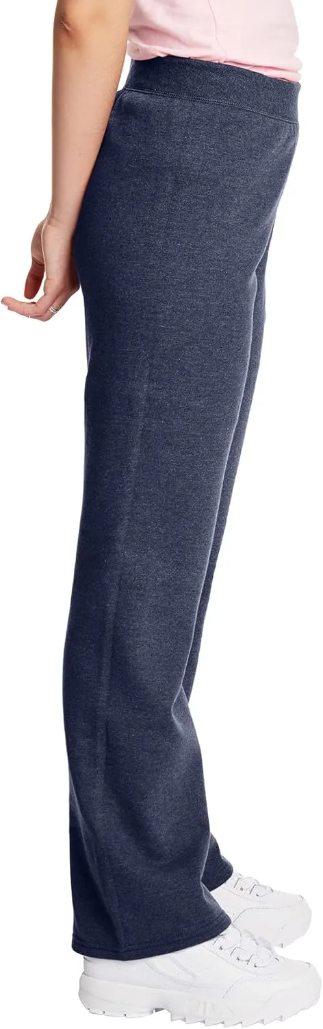 Hanes Women's Sweatpants, EcoSmart Fleece Open Bottom Sweatpants for Women, Regular & Petite Sizes