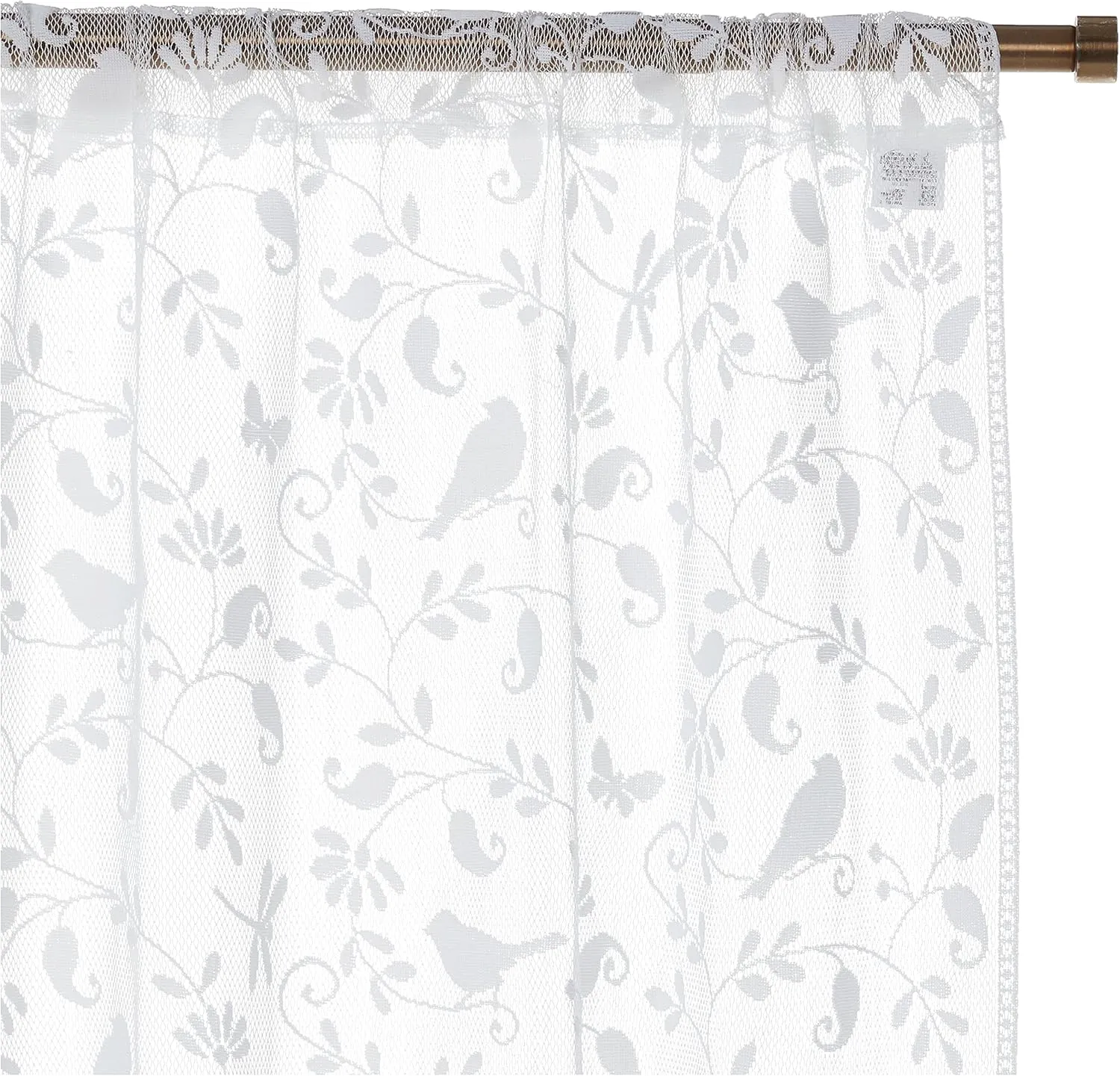 Heritage Lace Bristol Garden Swag Pair, 72 by 36-Inch, White