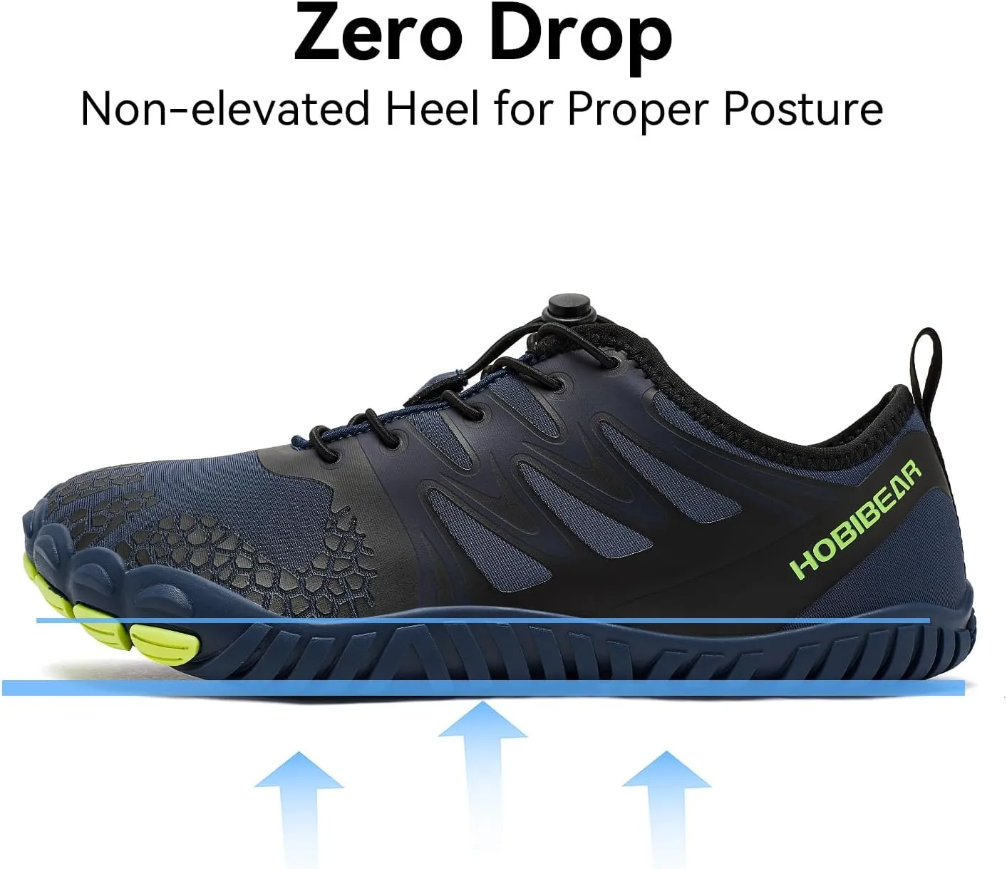 HOBIBEAR Barefoot Shoes Men Women Wide Toe Box Zero Drop Minimalist Cross Training Unisex