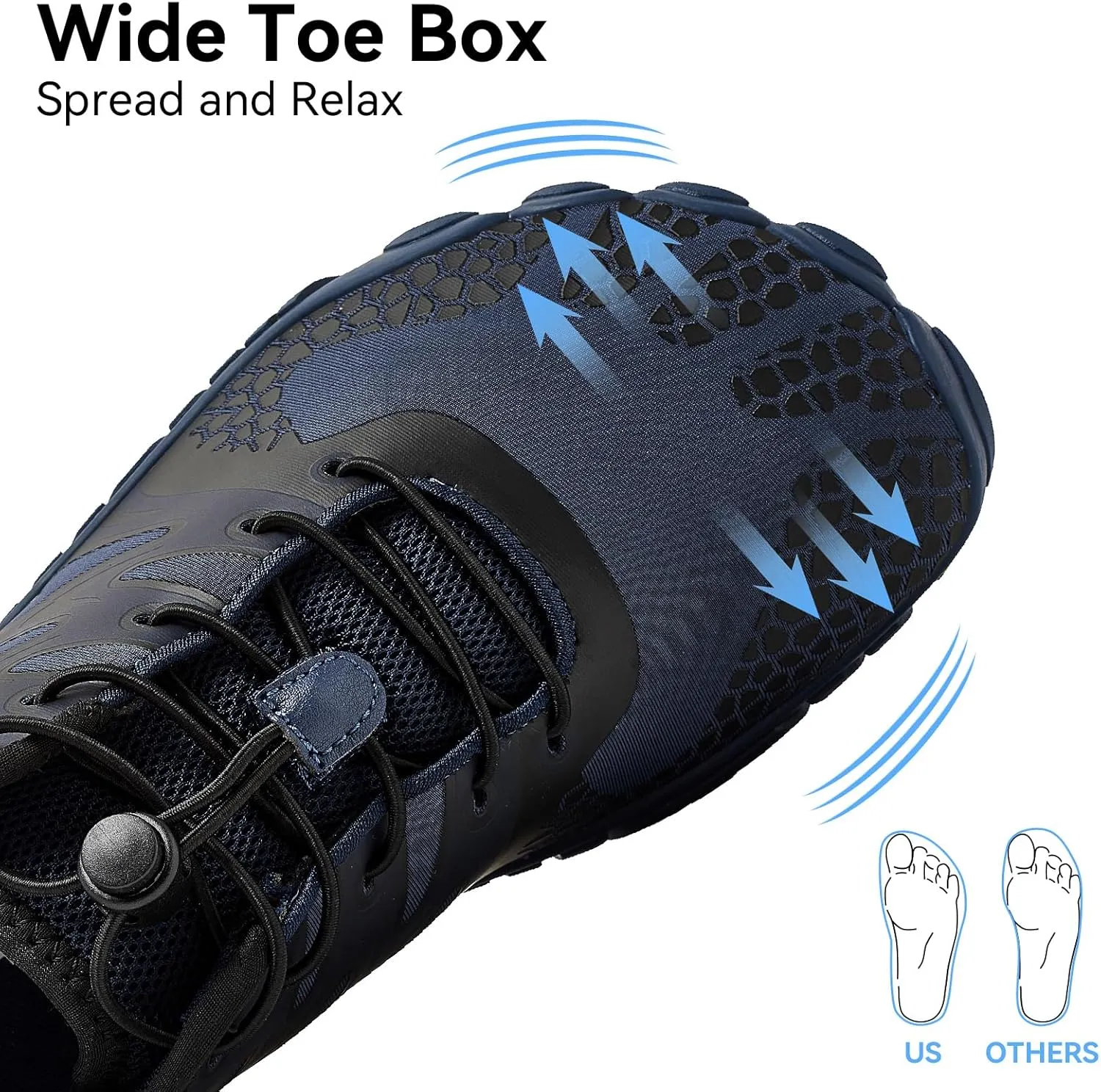 HOBIBEAR Barefoot Shoes Men Women Wide Toe Box Zero Drop Minimalist Cross Training Unisex