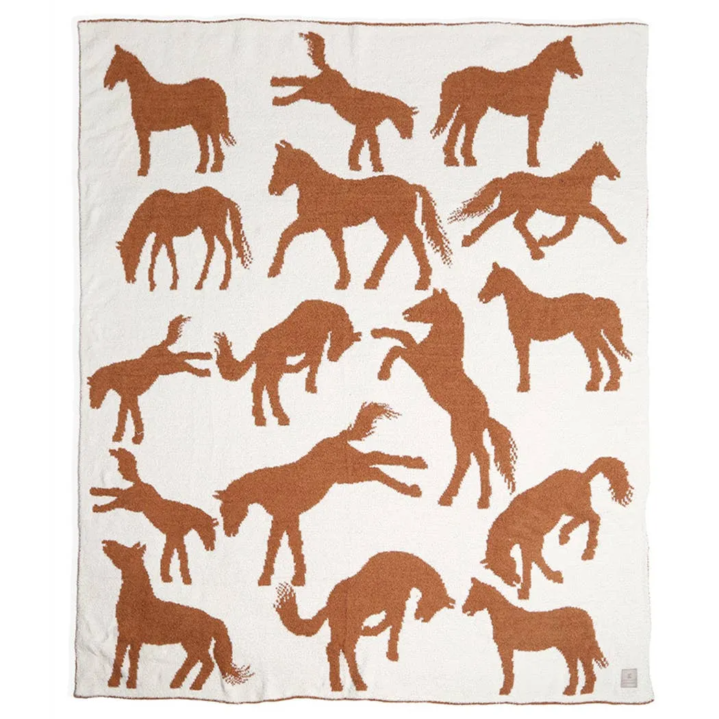 Horse Cozy Soft Throw Blanket