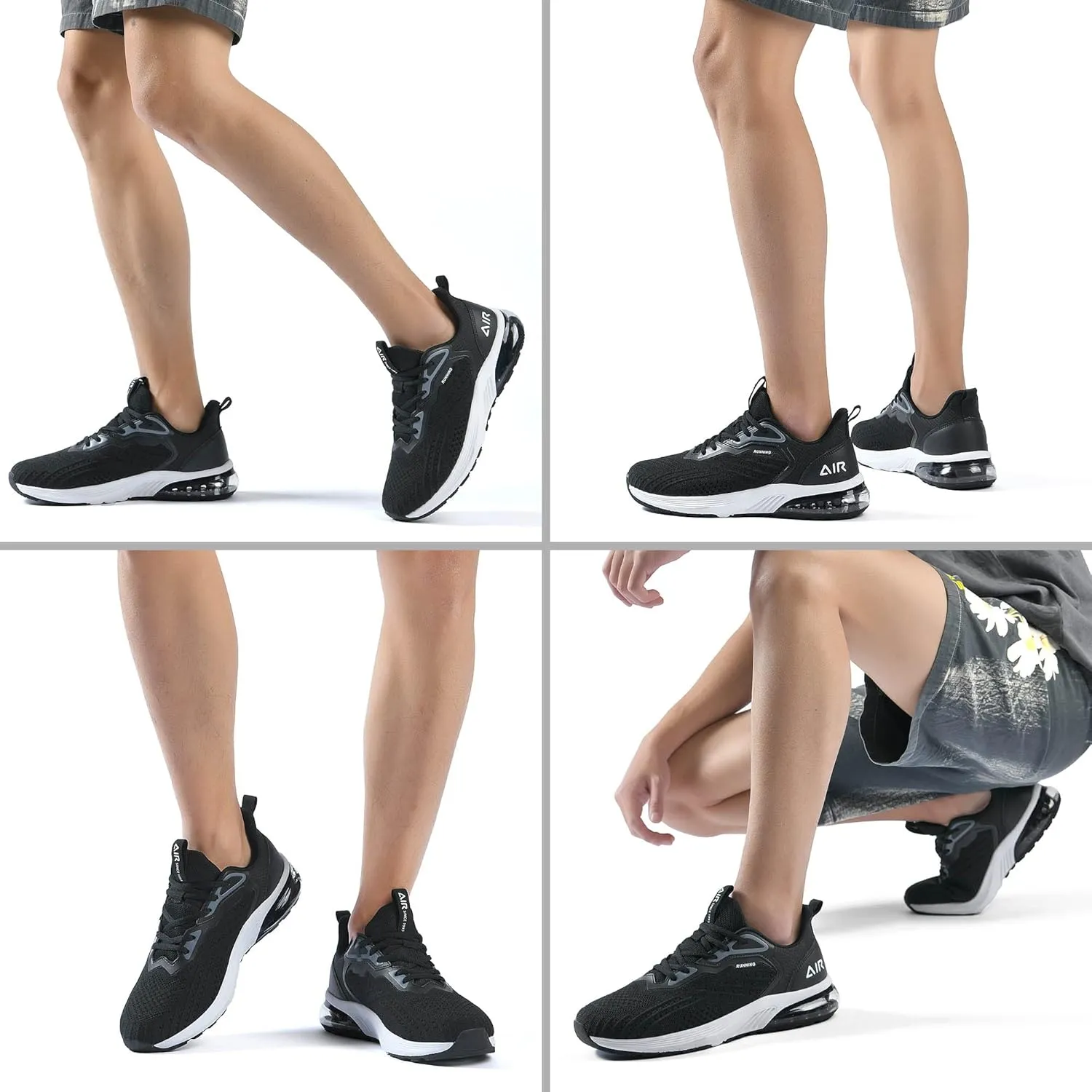 IIV Mens Running Shoes Casual Tennis Walking Athletic Gym Slip On Sneakers