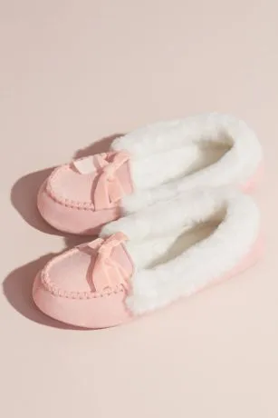 Jessica Simpson Faux Shearling Moccasin Slipper