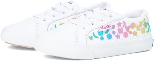 Ked's Kids Girls KE02201250 Sneaker, White/Rainbow, 5 Little Kid