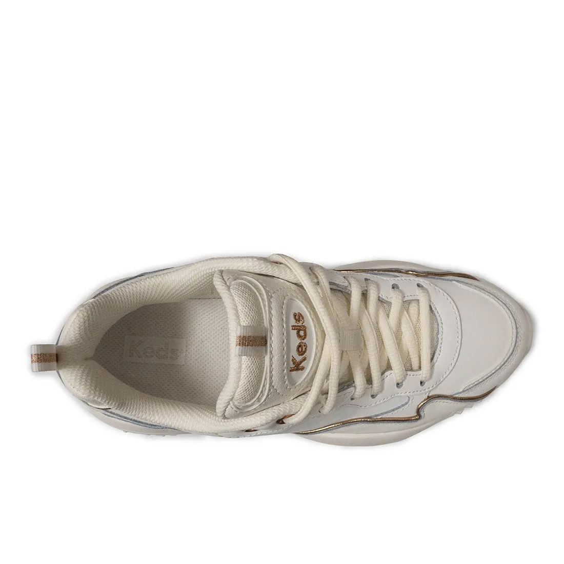 Keds Womens' Bounce SMU-24AW Snow White/Rose Gold (KC68291)