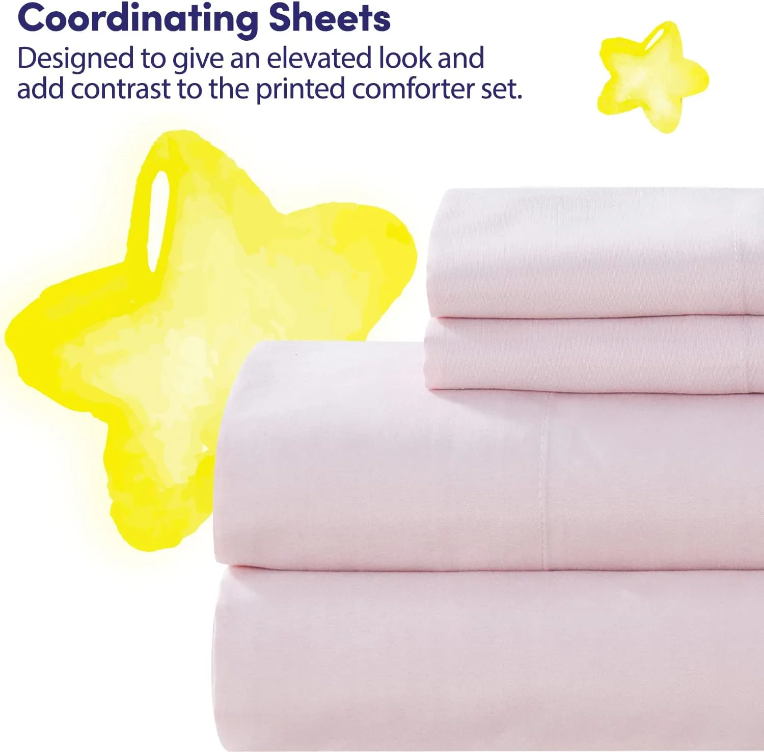 Kids Bedding Set Bed in a Bag for Boys and Girls Toddlers Printed Sheet Set and Comforter , Twin, Waterbury Marble