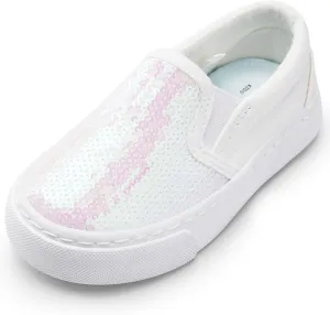Kids Shoes Toddlers Canvas Sneakers Slip-on Comfortable Light Weight Causal Running Tennis Shoes for Boys Girls