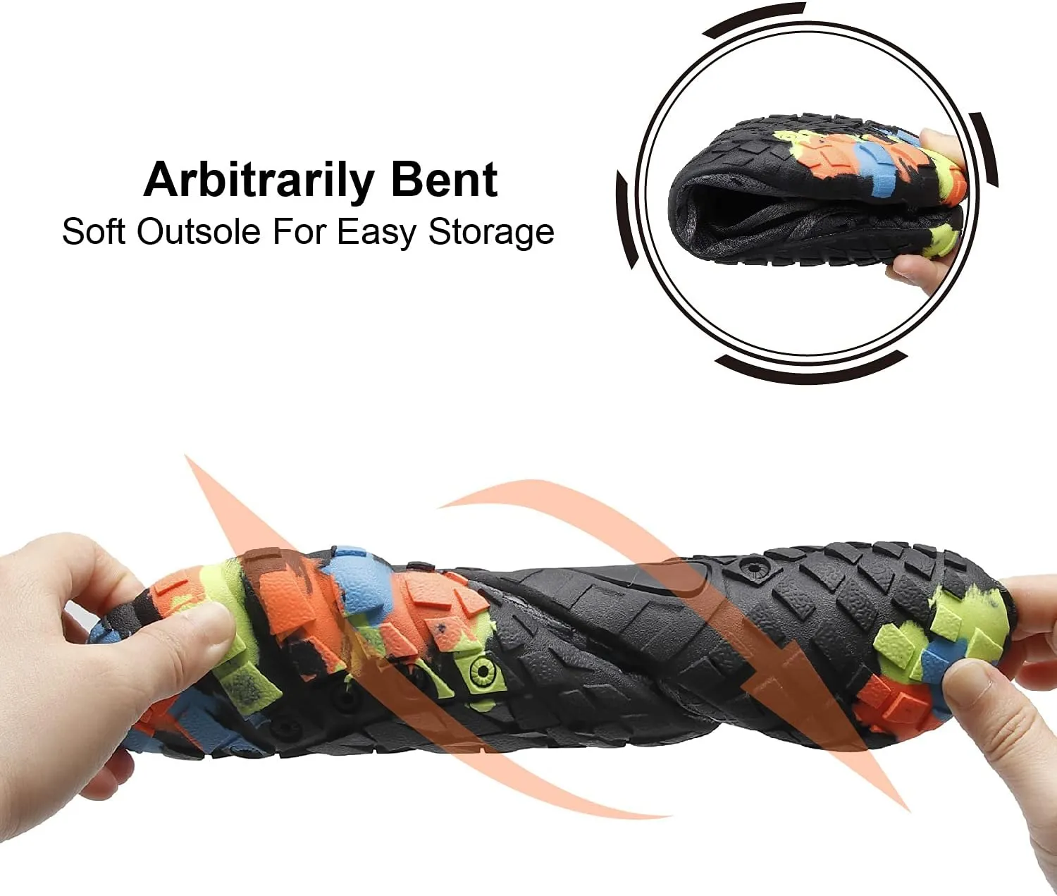 L-RUN Barefoot Water Shoes Women Mens Aqua Sock Athletic Hiking Water Sports Shoes for Swim Beach Pool Sand Diving Walking