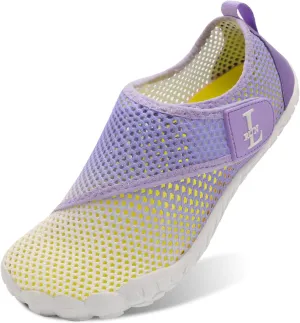 L-RUN Barefoot Water Shoes Women Mens Aqua Sock Athletic Hiking Water Sports Shoes for Swim Beach Pool Sand Diving Walking
