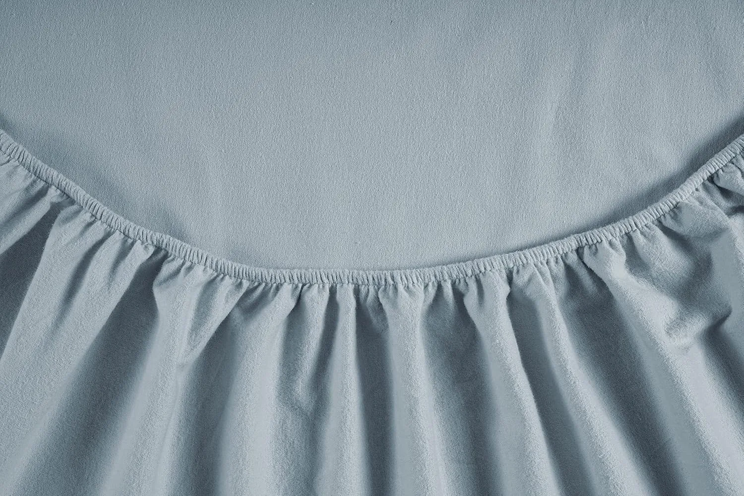 LANE LINEN 100% Cotton Flannel Sheets Twin Size - Brushed for Extra Softness - Lightweight Twin Size Cotton Sheets Set - Warm & Cozy Flannel Bed Sheets, 15" Deep Pocket Twin Sheets - French Blue