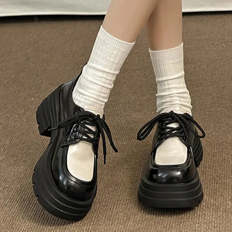 LBSFY  -  Platform Mary Jane Women Loafer Shoes Casual Cozy Mid Heels Walking Sport Shoes 2024 Fashion Dress Spring Zapatos Para Mujeres