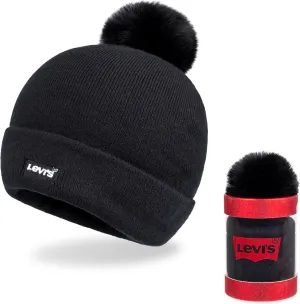Levi's Women's Cuffed Beanie with Pom