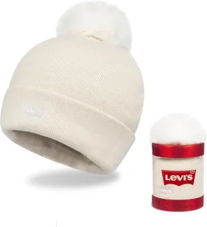 Levi's Women's Cuffed Beanie with Pom