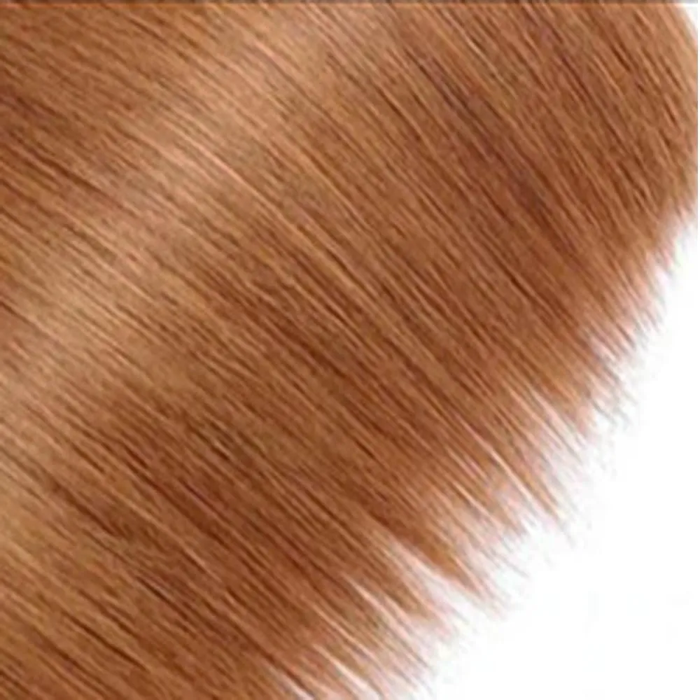 Light Brown Bundles Color 30 Straight Human Hair Bundles 24 26 28 inch Brazilian Virgin Remy Hair Extensions Brown Straight Bundle Double Weft Color 30 Human Hair