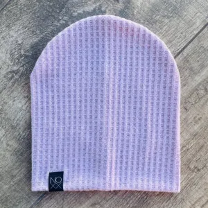 Lilac | Cozy Waffle Knit Beanie - Adult