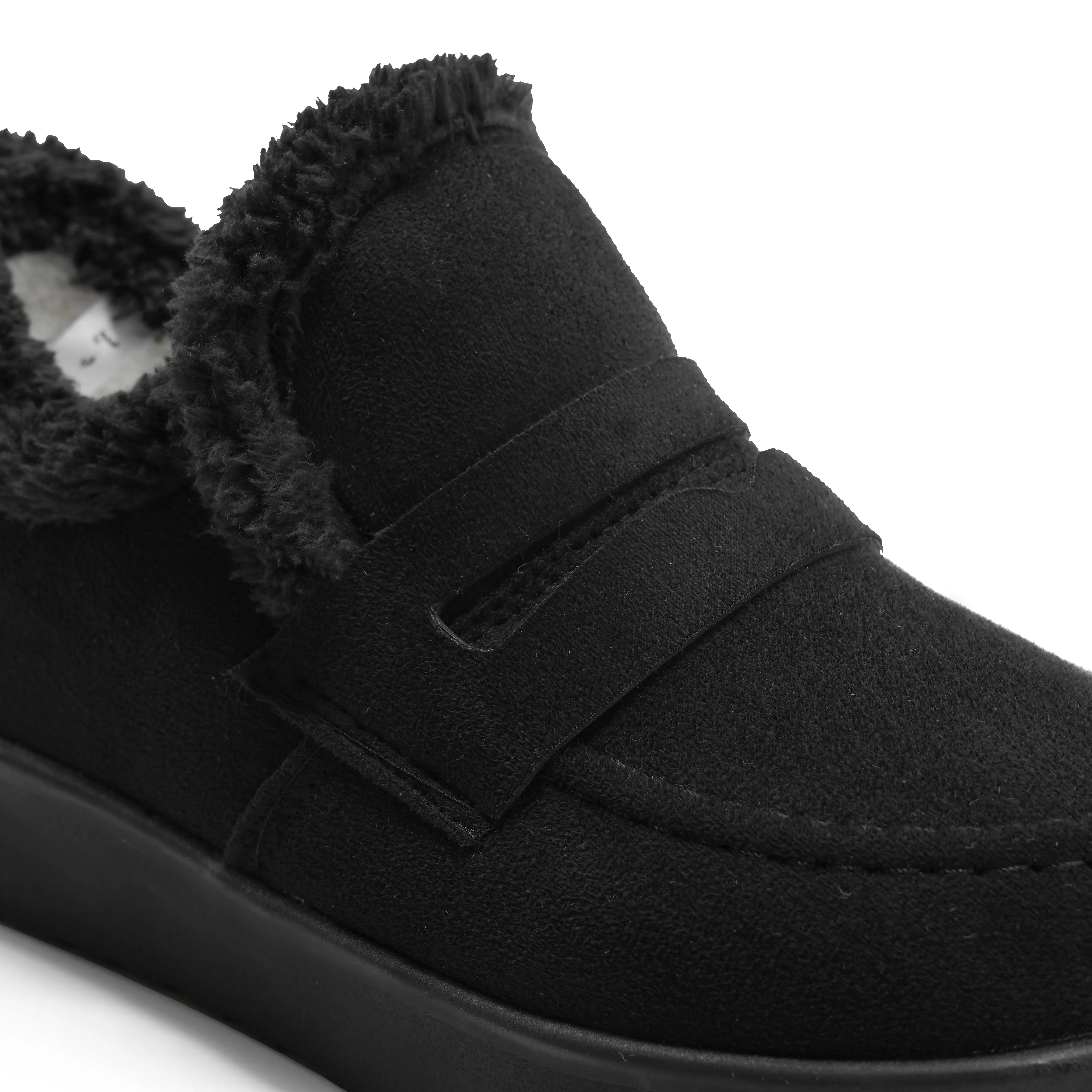 Loafer Style Ankle Boots - Black