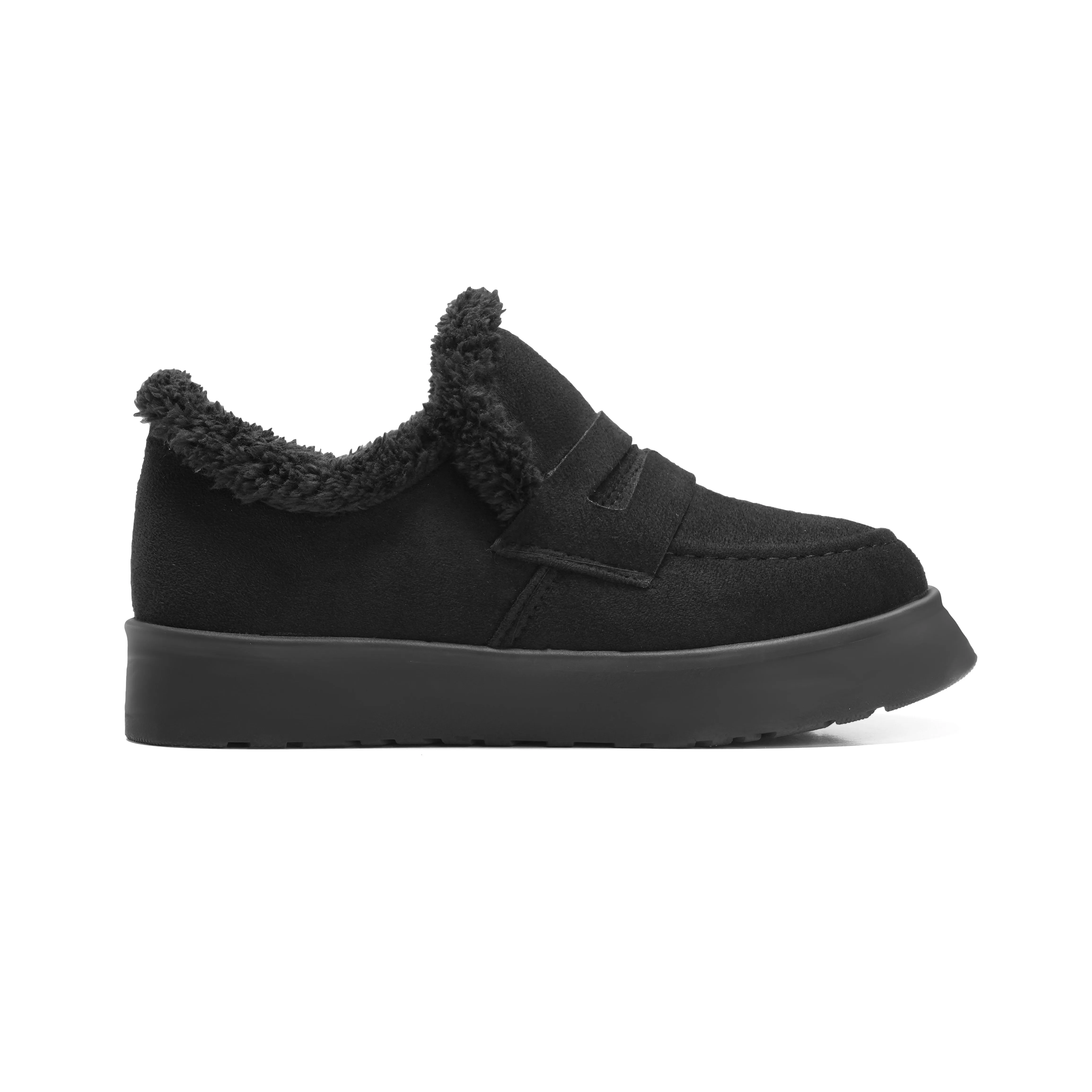 Loafer Style Ankle Boots - Black