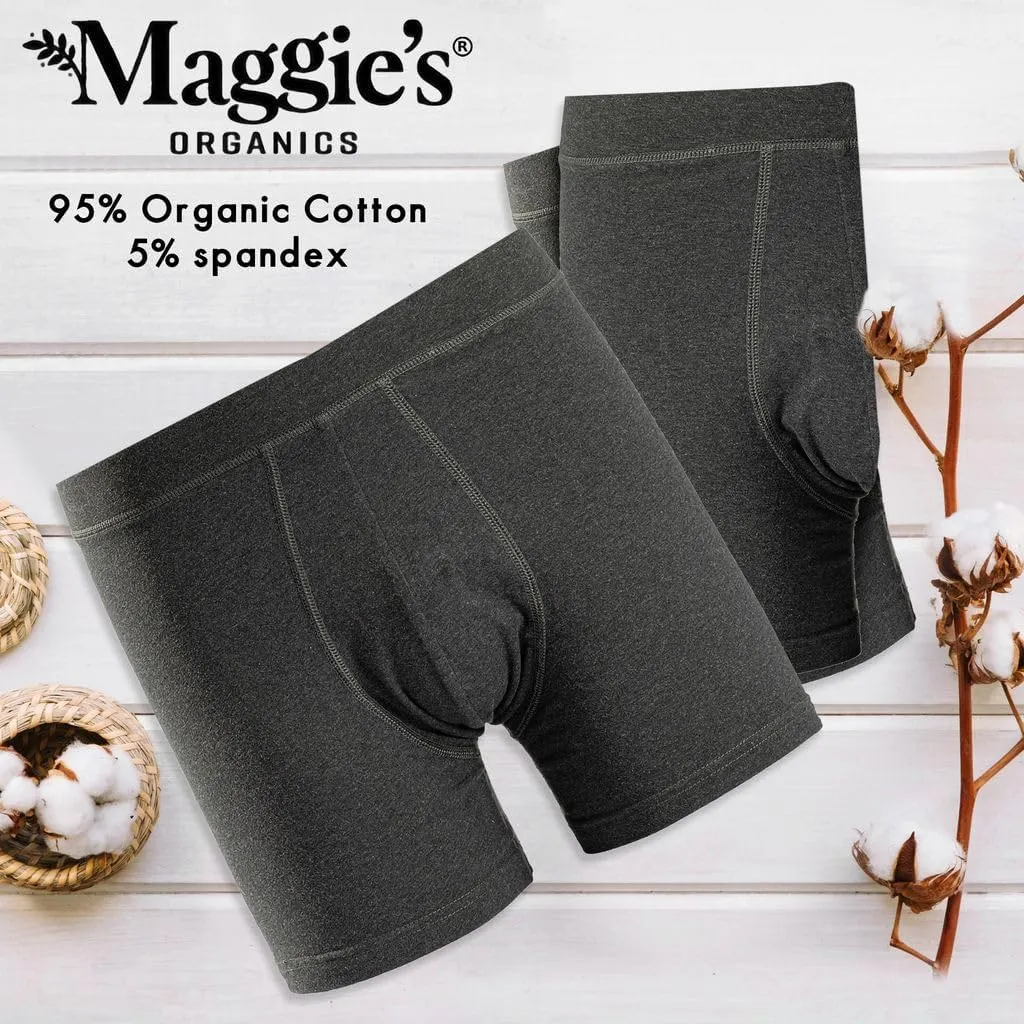 Maggie's Organic Men's Boxers - Premium Comfort with 95% Organic Cotton