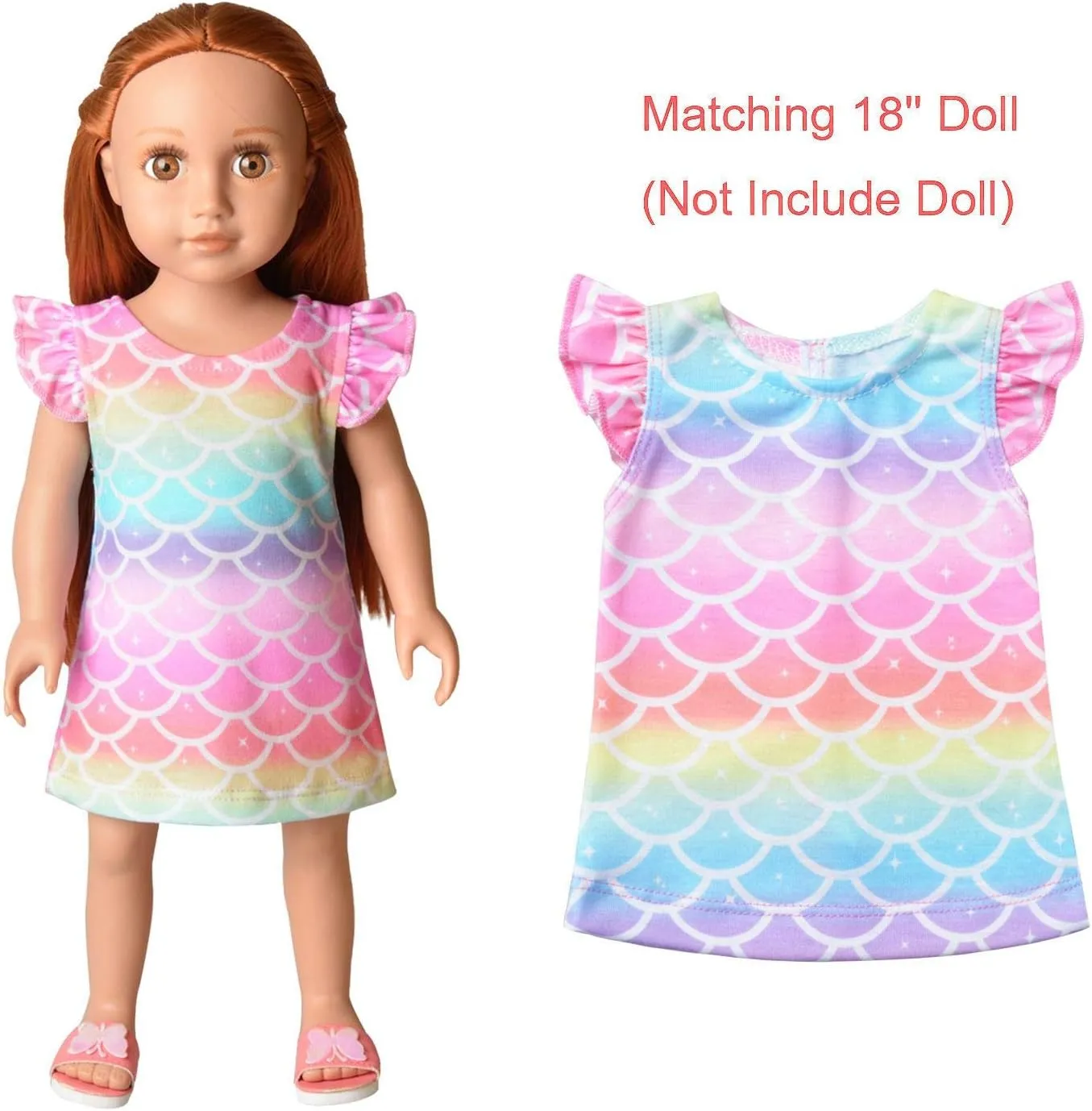 Matching Girls & 18" Dolls Nightgown Unicorn Nightdress Sleepwear Pajamas