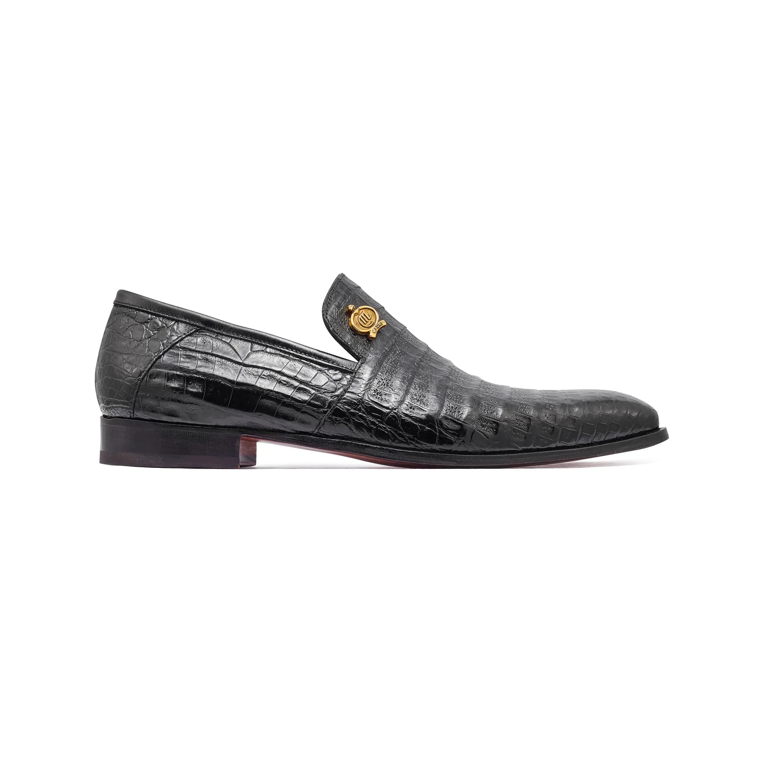 Mauri 4912 Black Genuine Alligator Loafers