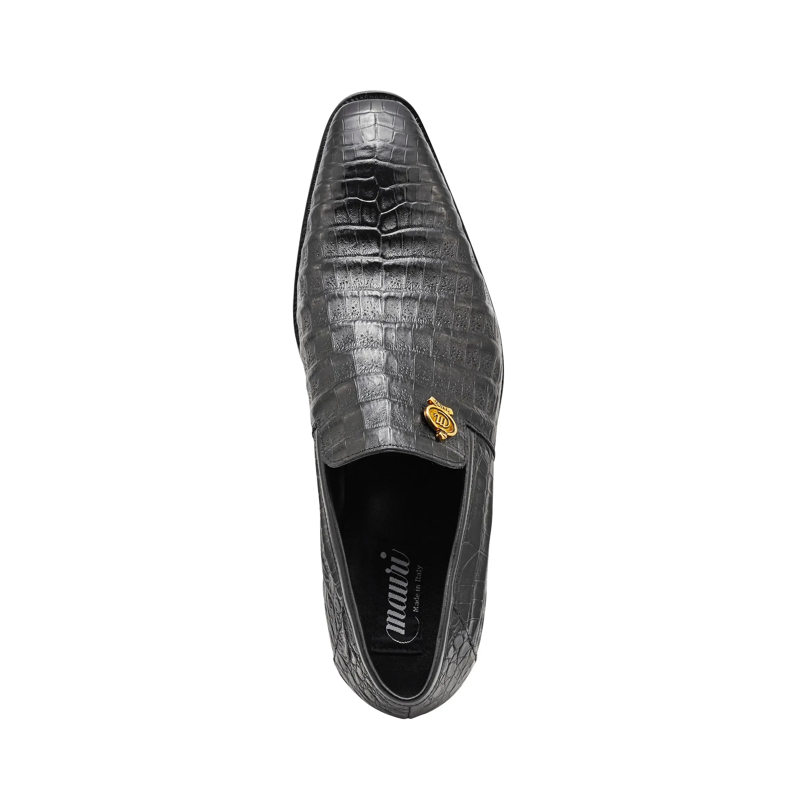 Mauri 4912 Black Genuine Alligator Loafers