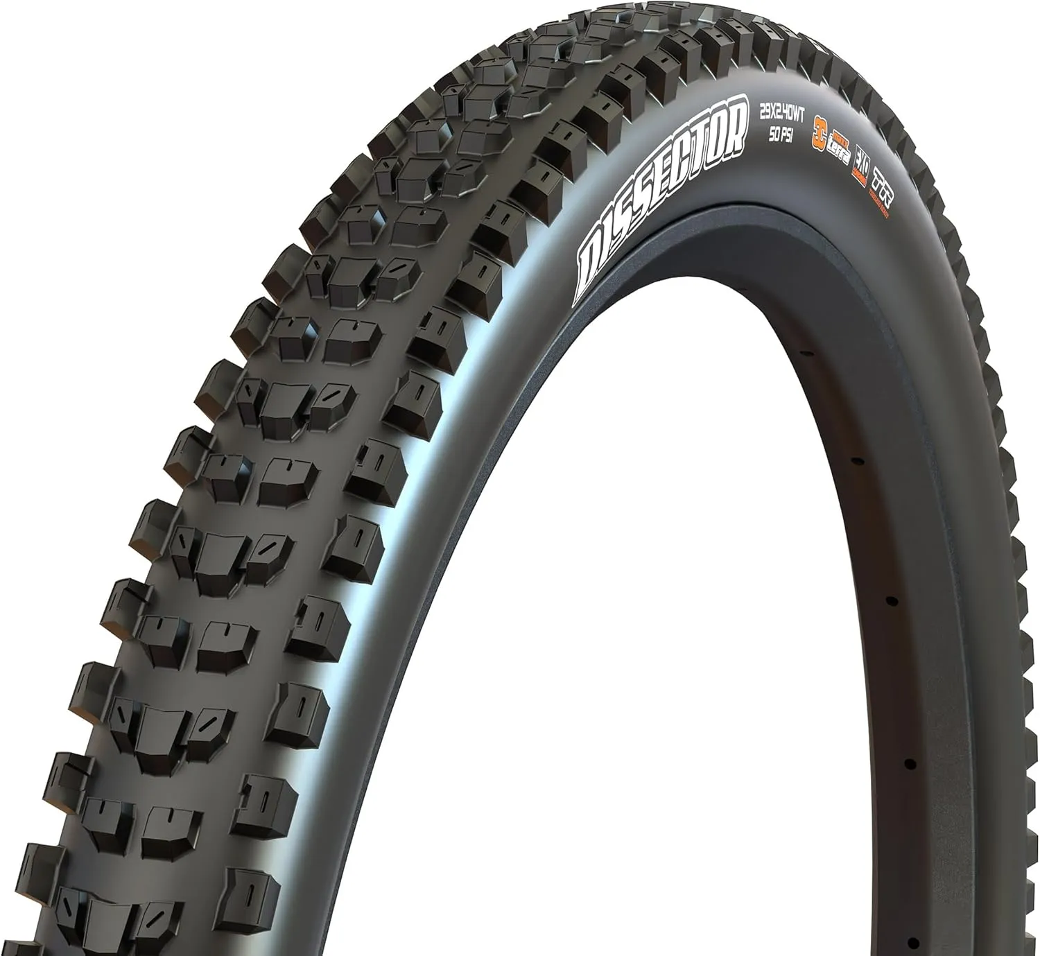 Maxxis Dissector - 27.5x2.60 - Mountain Bike Tire, Dual Compound with EXO Puncture Protection, Tubeless Ready, E25, 66-584