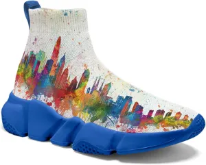 Men Women Slip-on Socks Sneakers Art Graffiti Painted Casual Shoes Tennis Running Shoes Plus Size 5-15