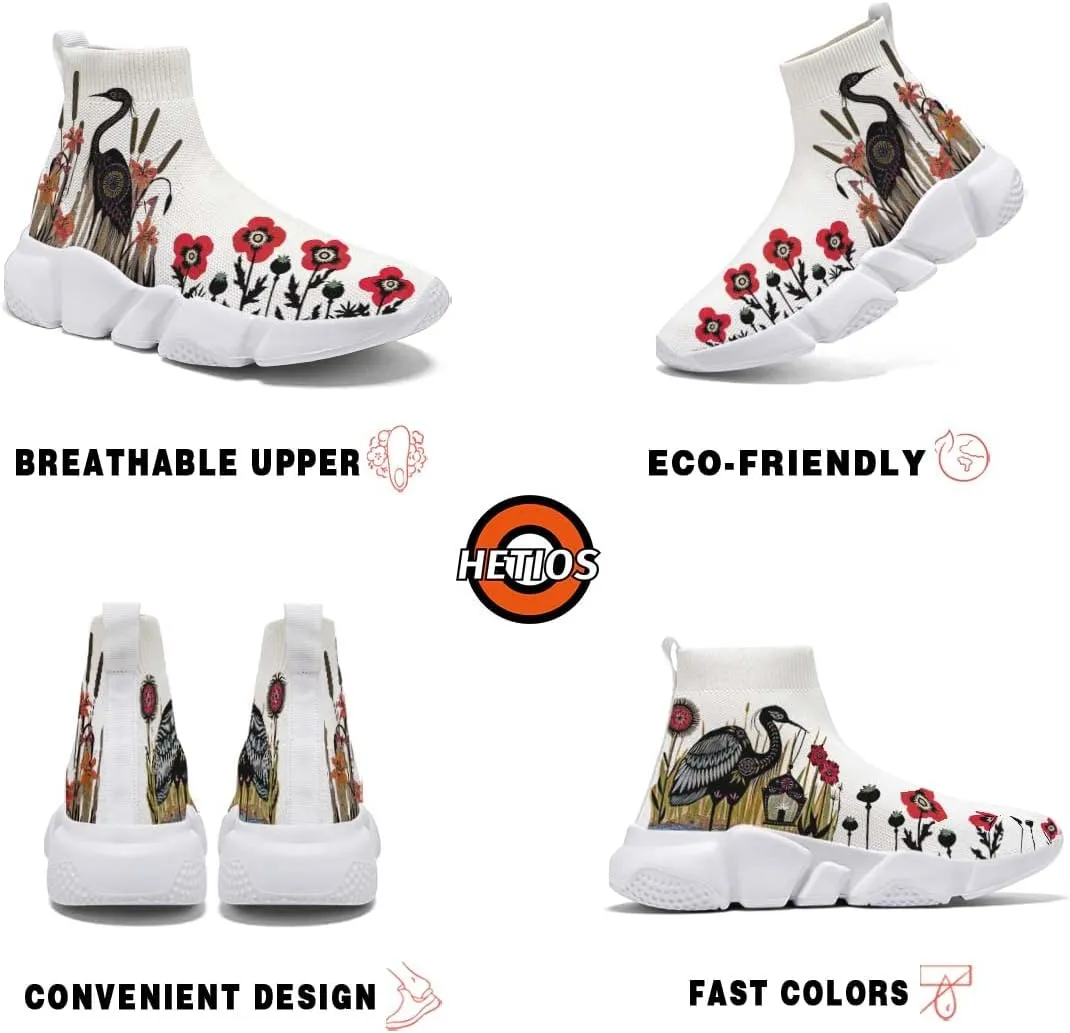 Men Women Slip-on Socks Sneakers Art Graffiti Painted Casual Shoes Tennis Running Shoes Plus Size 5-15
