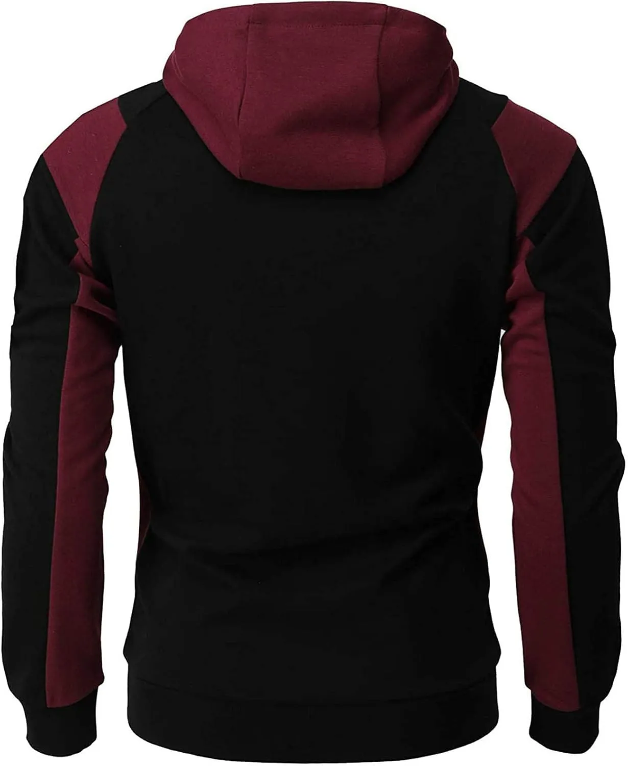 Men's Hoodies Casual Hooded Sweatshirts Training Long Sleeve Hoodies Zip Up Hoodies Solid Color Fall Pullover