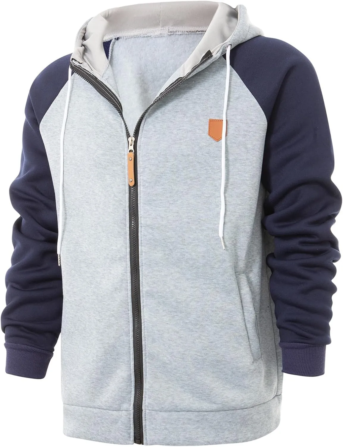 Men's Hoodies Fashion Hooded Sweatshirts Training Long Sleeve Hoodies Casual Zip Up Hoodies Fall Pullover