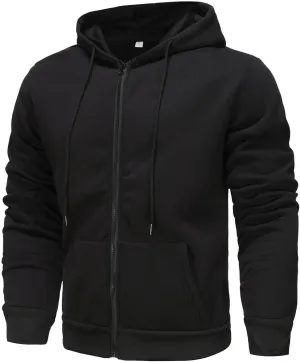 Mens Hoodies Sports Hooded Sweatshirts Gym Long Sleeve Hoodies Casual Zip Up Hoodies Fall Pullover Winter Shirts