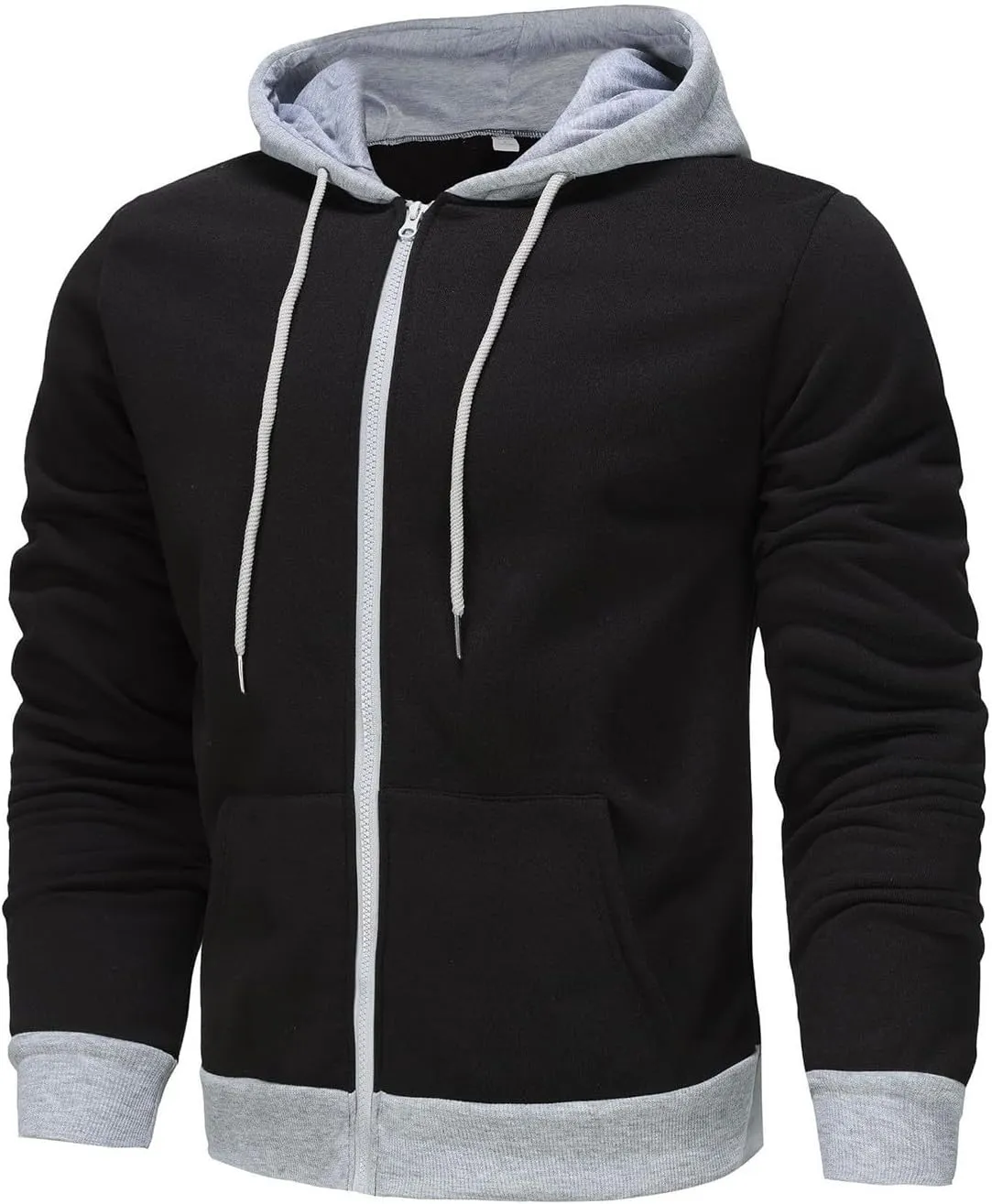 Mens Hoodies Sports Hooded Sweatshirts Gym Long Sleeve Hoodies Casual Zip Up Hoodies Fall Pullover Winter Shirts