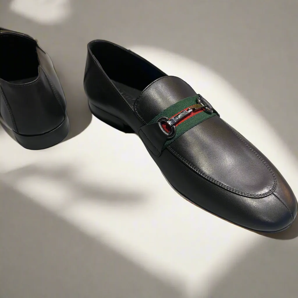 Men’s Leather Loafer with Horsebit Detail