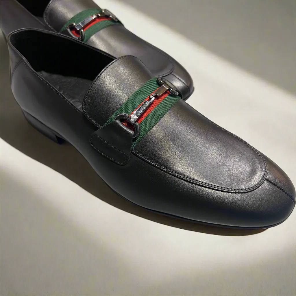 Men’s Leather Loafer with Horsebit Detail