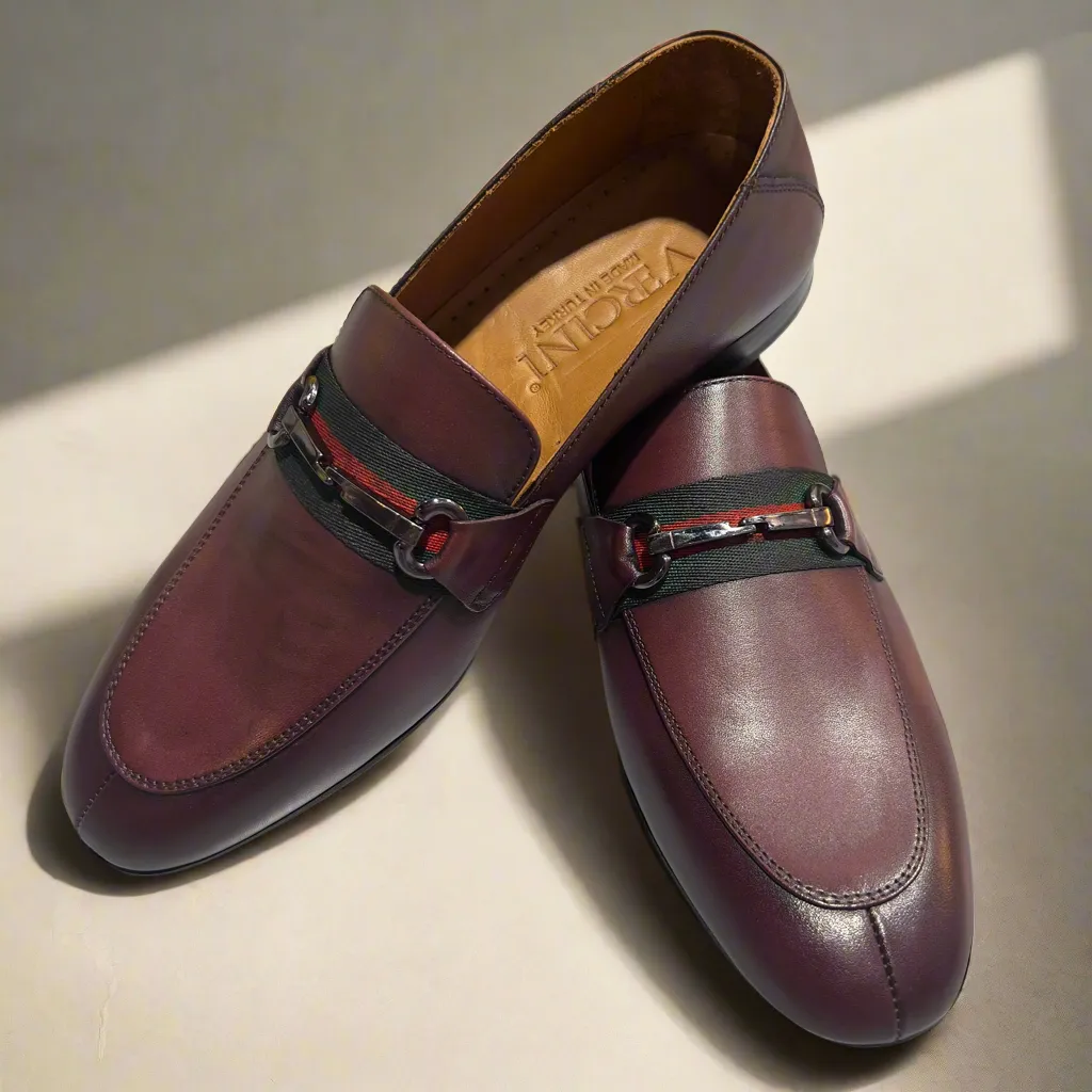 Men’s Leather Loafer with Horsebit Detail